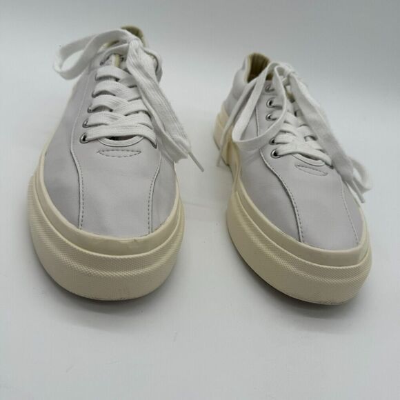 Stepney Workers Club S.W.C. Dellow Sneaker Men's 41 Light Gray Leather Lace Up - Picture 3 of 11